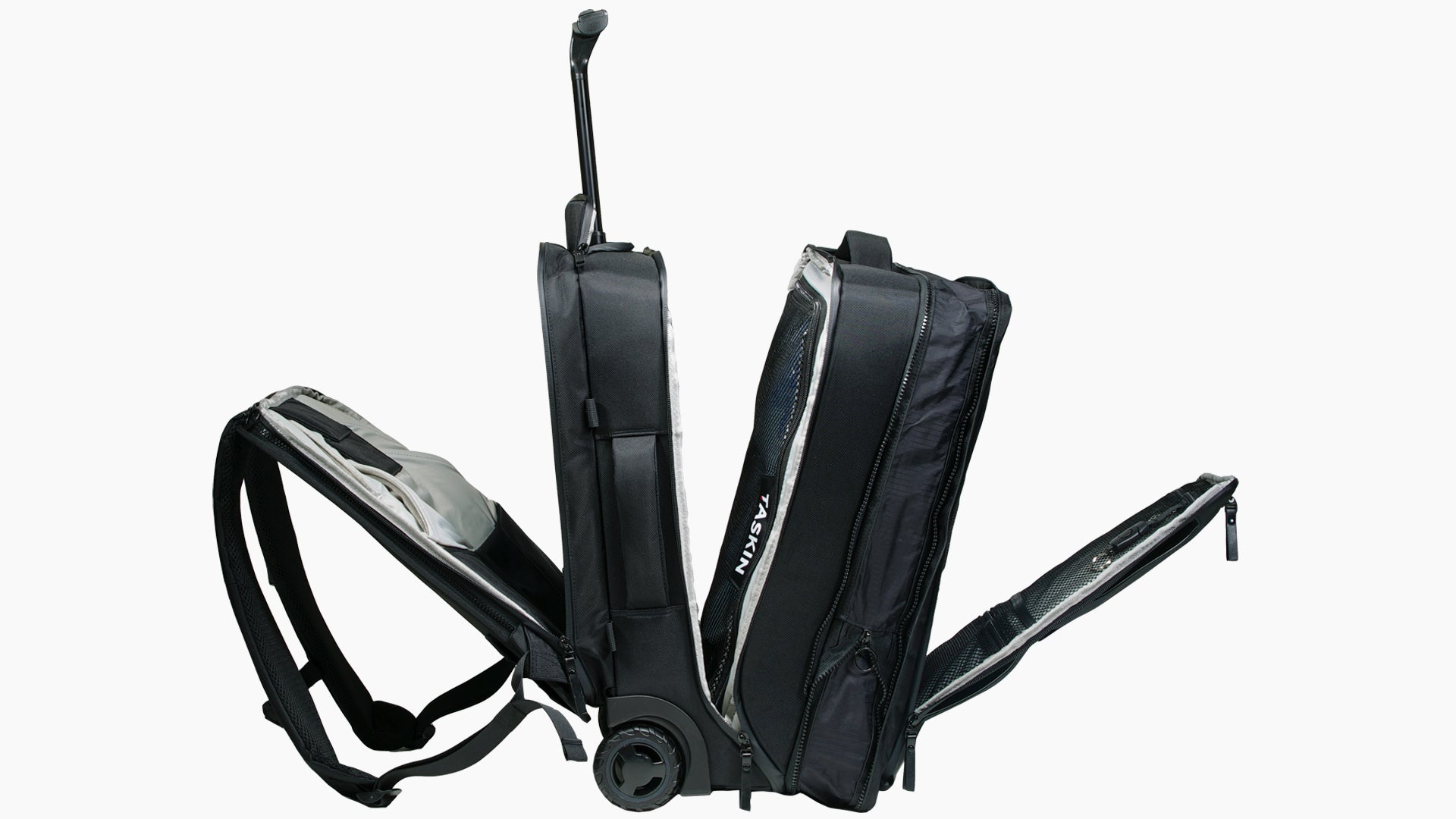 Taskin Xplorer | 6-in-1 Wheeled Expandable Backpack | Carry On | Travel Bag