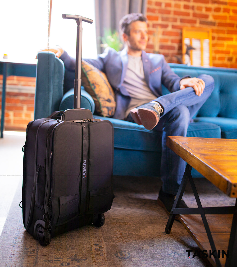 Taskin Xplorer | 6-in-1 Wheeled Expandable Backpack | Carry On | Travel Bag