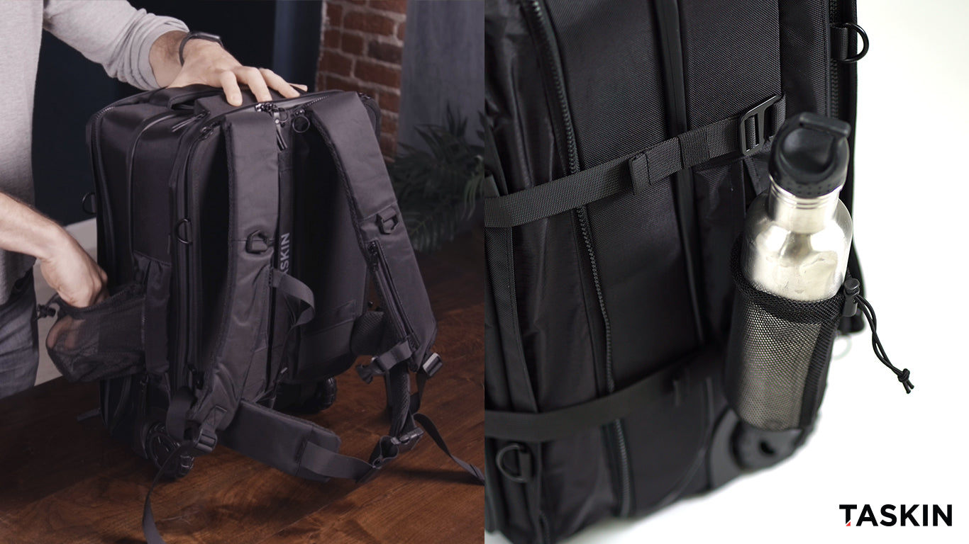 Taskin Xplorer | 6-in-1 Wheeled Expandable Backpack | Carry On | Travel Bag