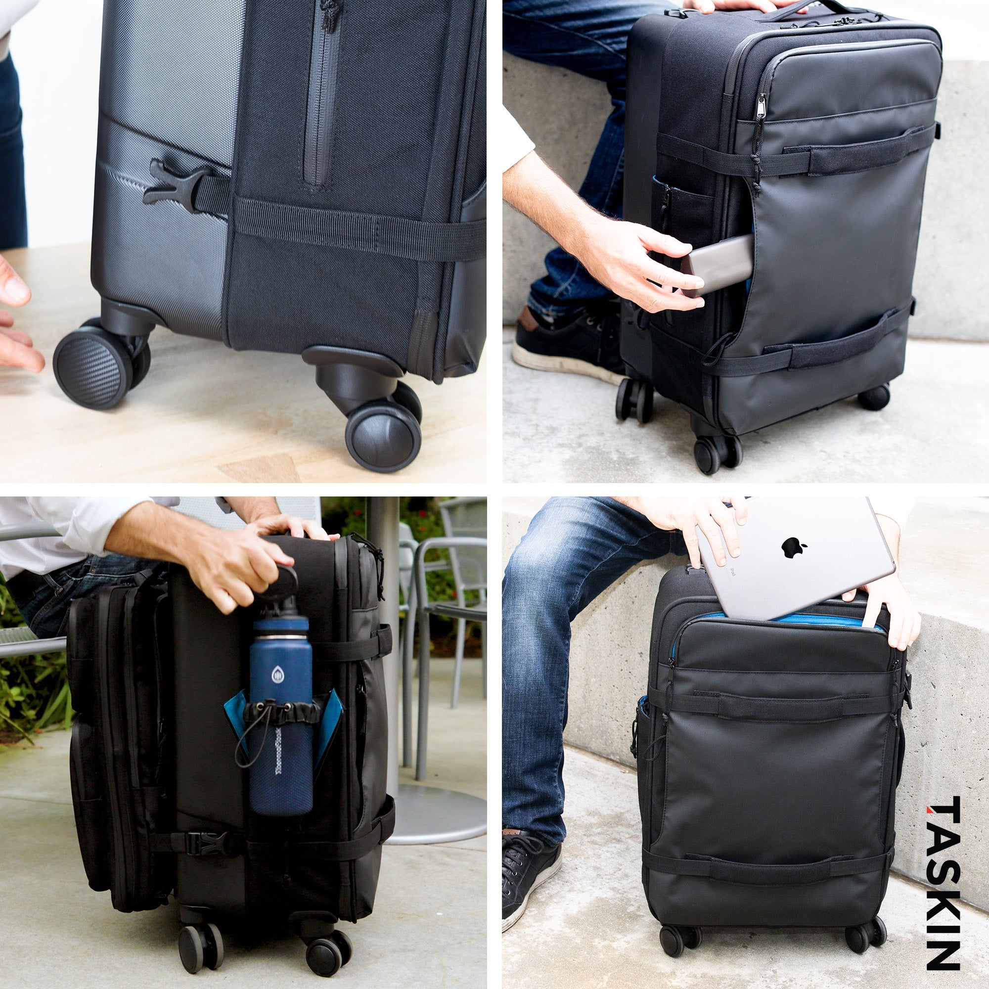 Taskin Denali | Best in Class Large Hybrid Carry-On w/ Detachable Laptop Sleeve