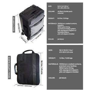 Taskin Denali | Best in Class Hybrid Carry-On w/ Detachable Laptop Sleeve