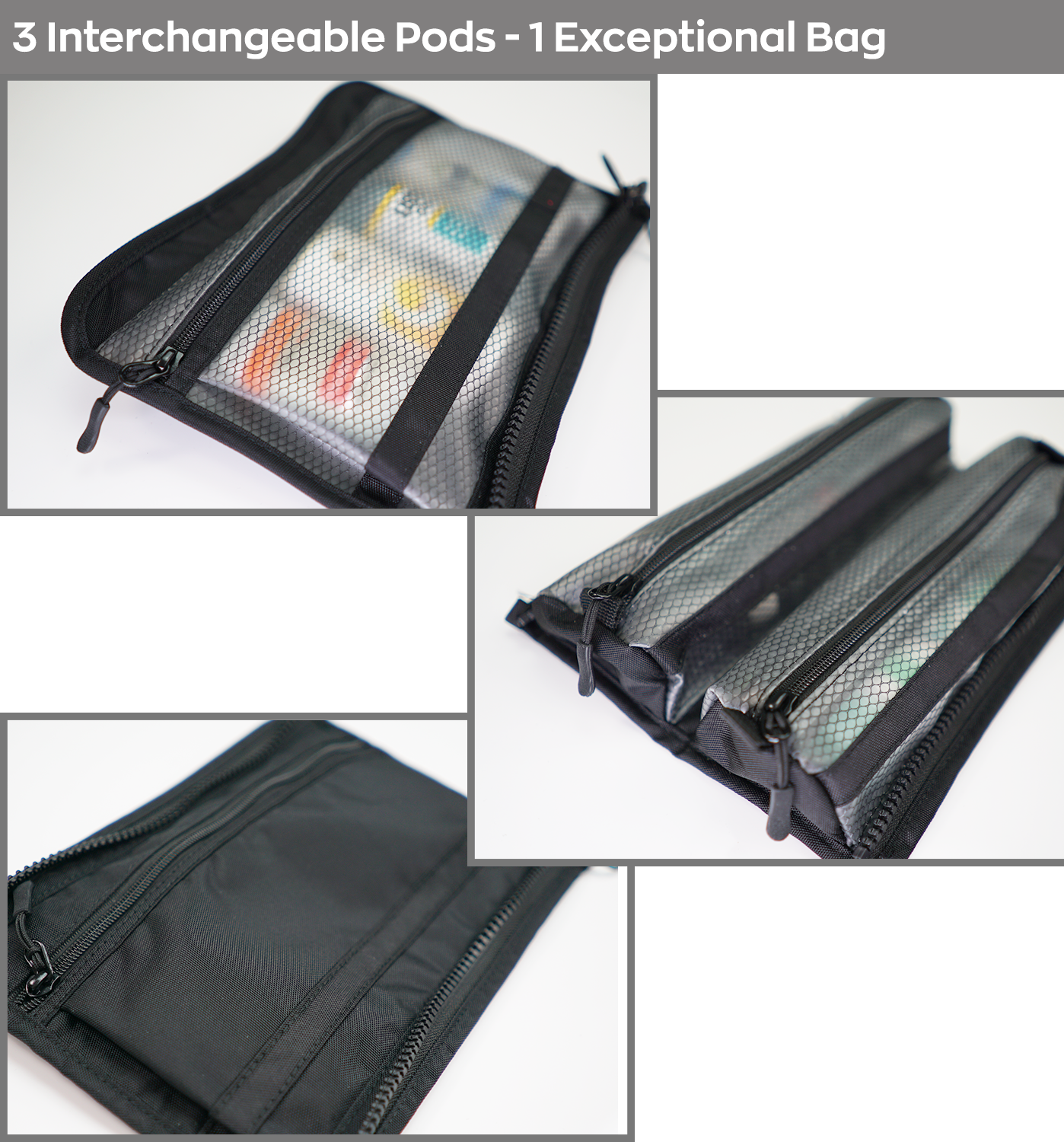 Taskin ROLR |  3-in-1 Toiletry Bag