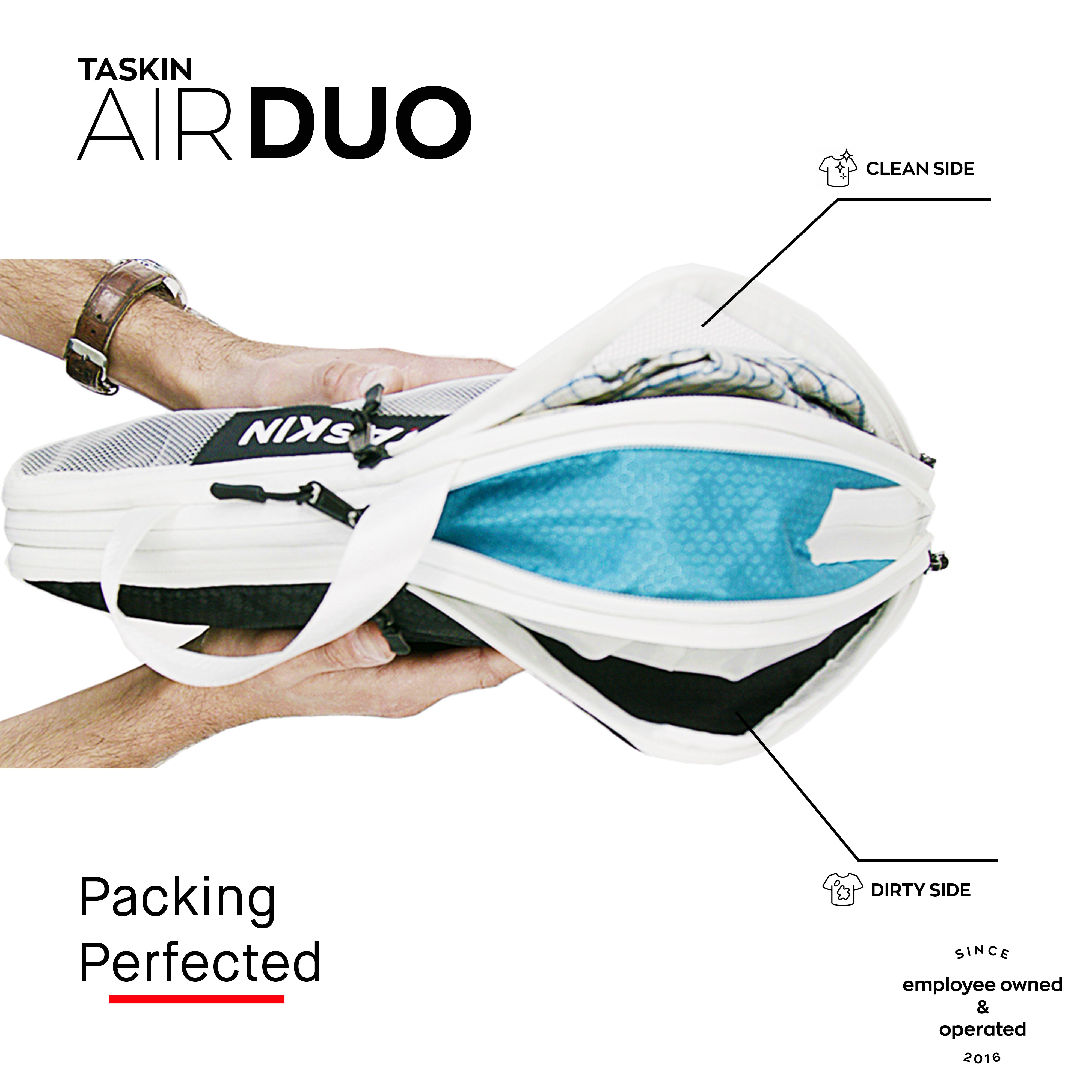 Taskin Air Duo | Ultralight, Dual Sided Packing Cubes